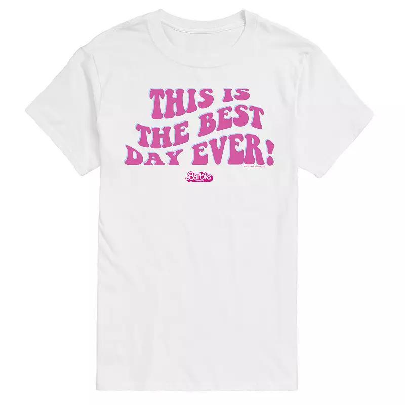 Mens Barbie Theatrical Best Day Ever Graphic Tee Product Image