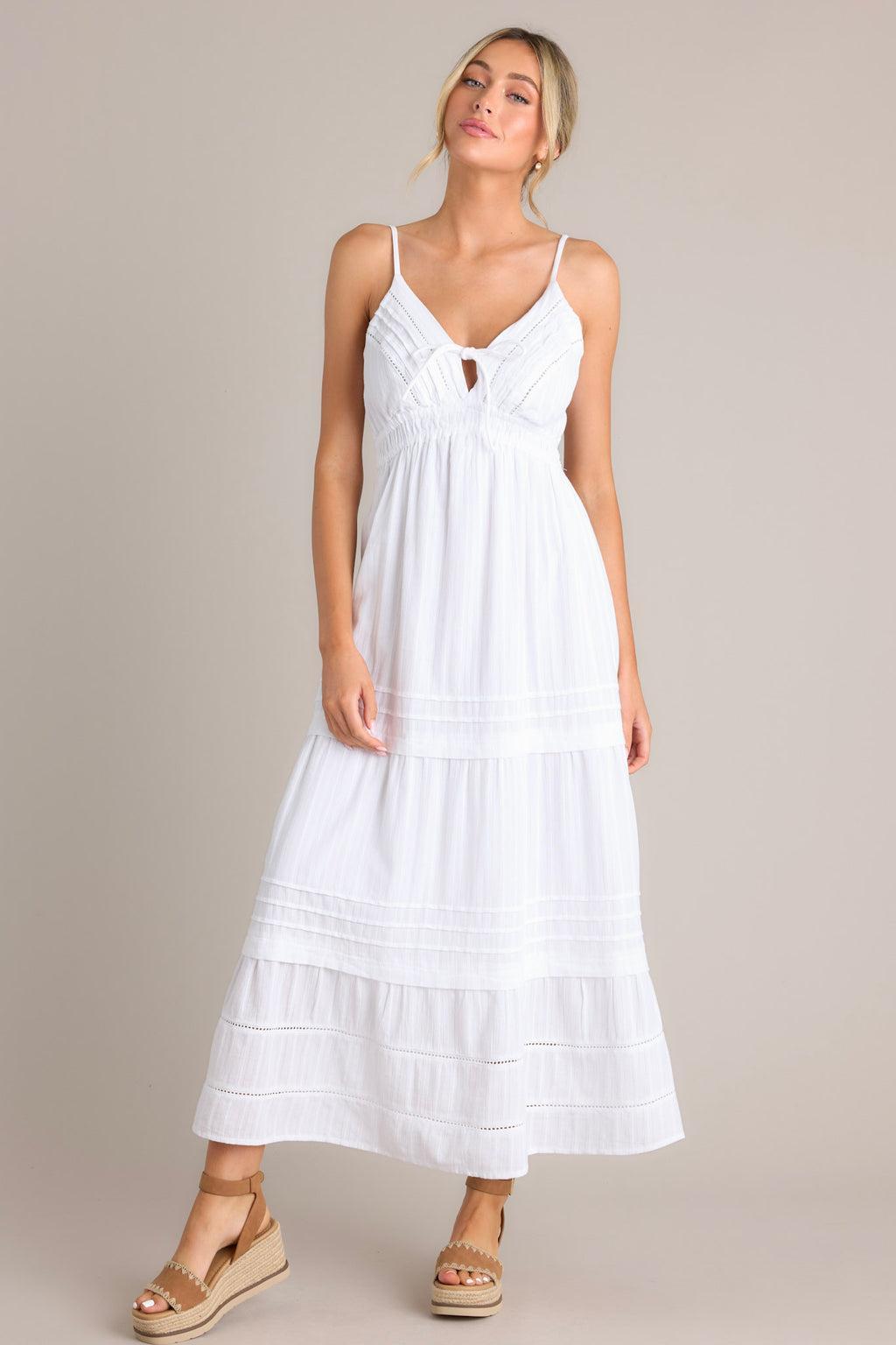 Z Supply Divinity White Midi Dress Product Image