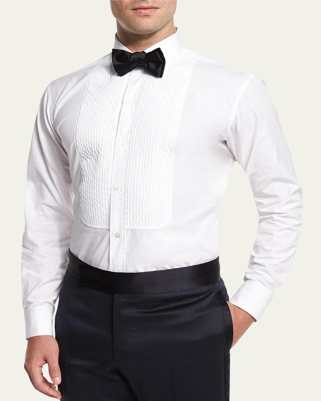 Mens Formal Shirt with Pleated Bib Product Image