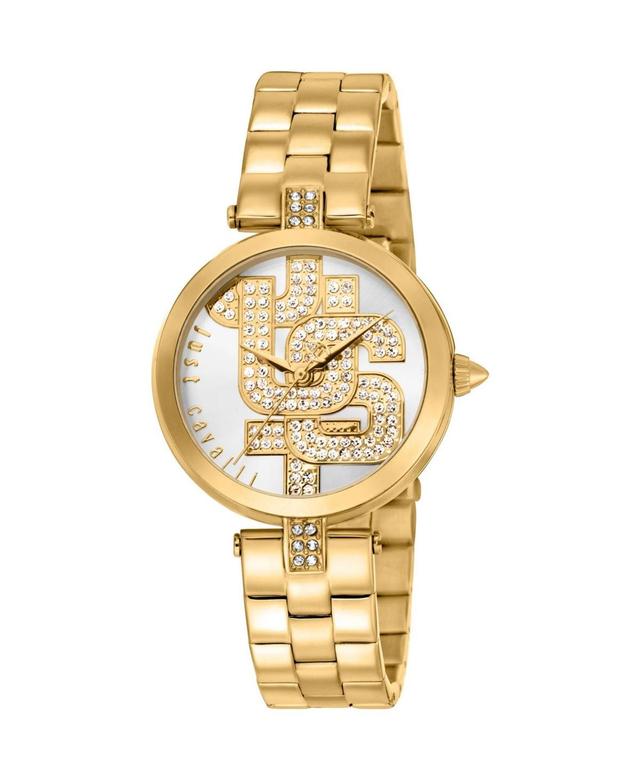 Just Cavalli Womens Maiuscola Silver Dial Watch - JC1L241M0055 Product Image