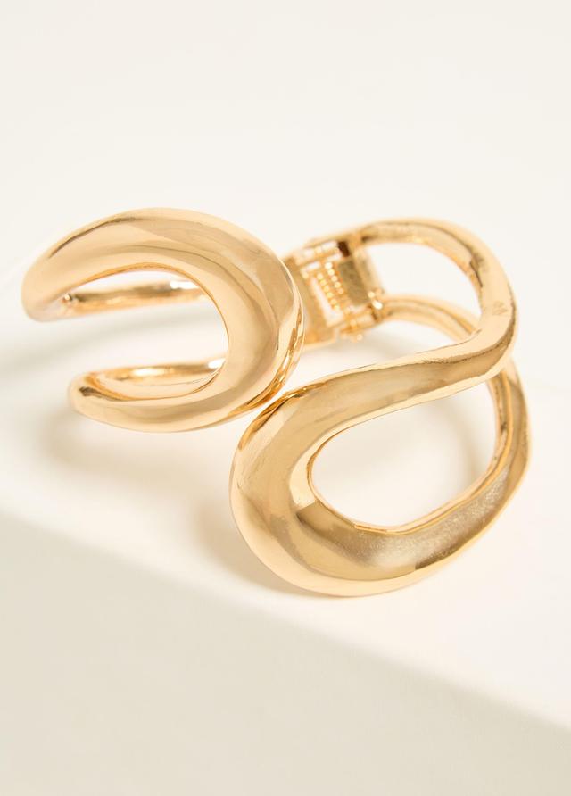 Plus Size Gold Tone Cuff Ashley Stewart Product Image