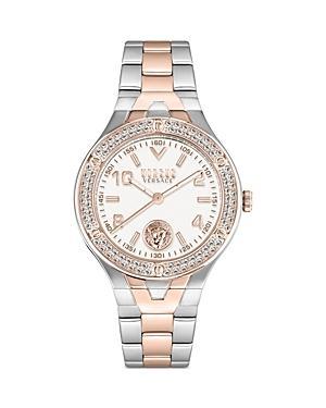 Versus Versace Womens Three-Hand Quartz Vittoria Rose Gold-Tone, Silver-Tone Stainless Steel Bracelet 38mm Product Image