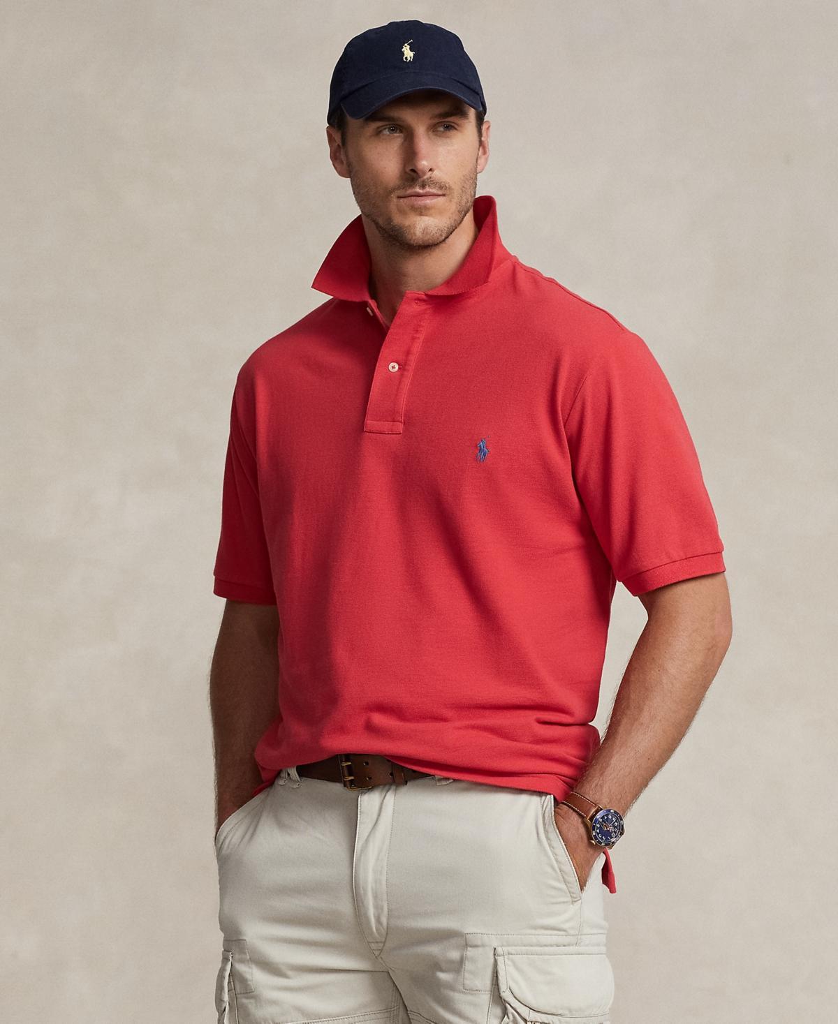 Polo Ralph Lauren Mens Big & Tall The Iconic Mesh Polo Shirt Product Image