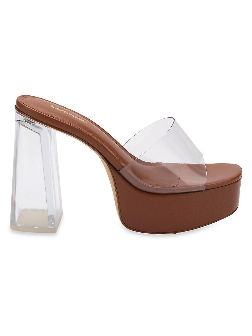 Womens Dolly Lucite Vinyl Platform Mules Product Image