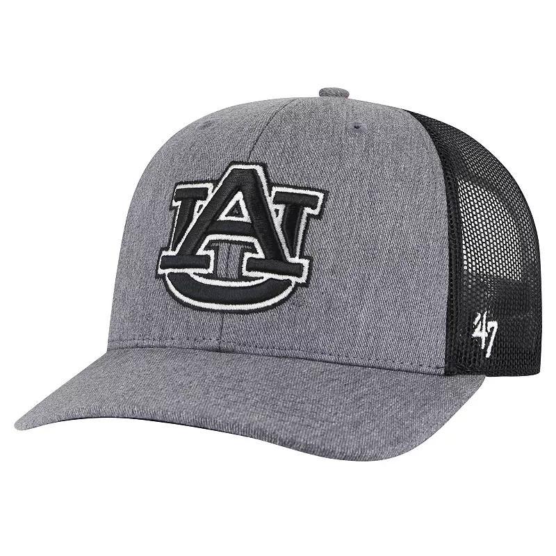 Mens 47 Auburn Tigers Carbon Trucker Adjustable Hat, Grey Product Image