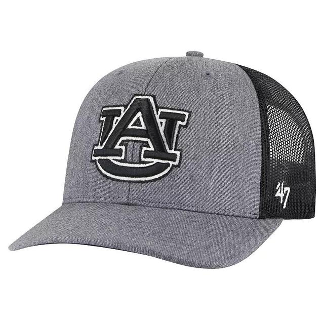 Mens 47 Charcoal Auburn Tigers Carbon Trucker Adjustable Hat Product Image