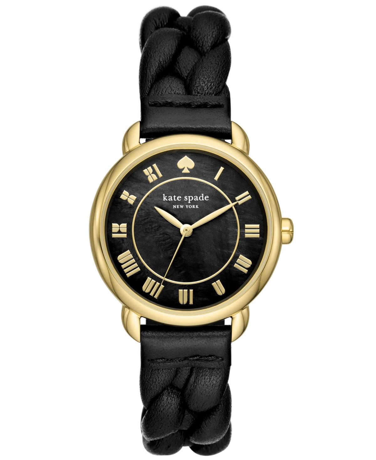 Womens Lily Avenue Rose-Goldtone & Leather Three-Hand Watch Product Image