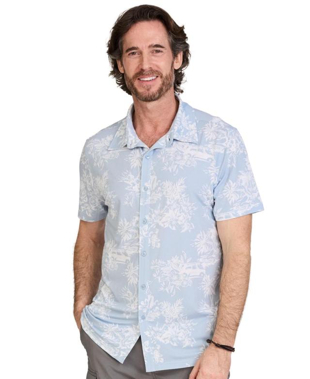 WearFirst Mens Hula Short Sleeve Button Up Shirt Product Image