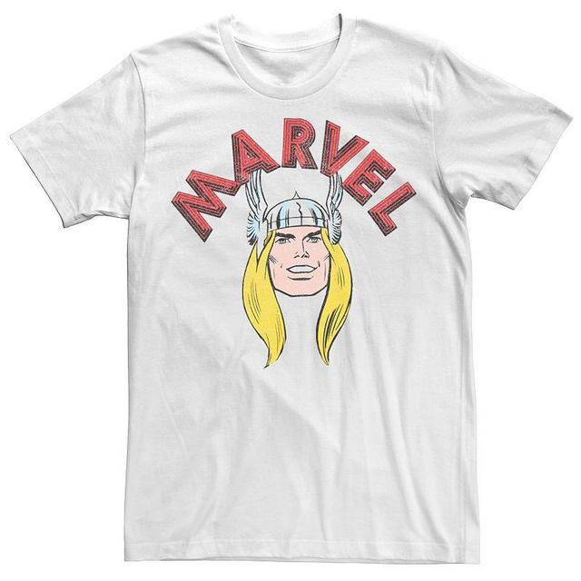 Mens Marvel Avengers Classic Thor Portrait Tee White Product Image