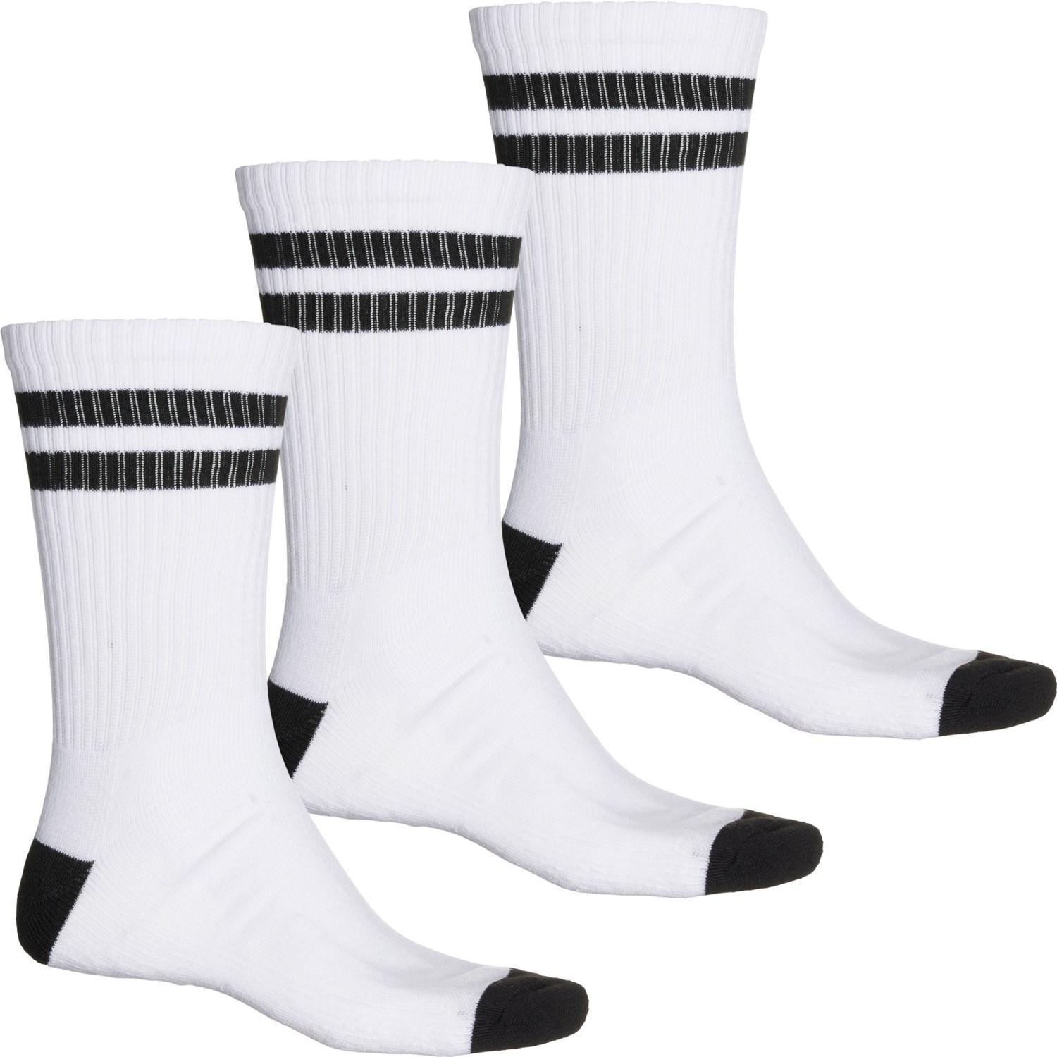 Converse Double Stripe Socks - 3-Pack, Crew (For Men) Product Image