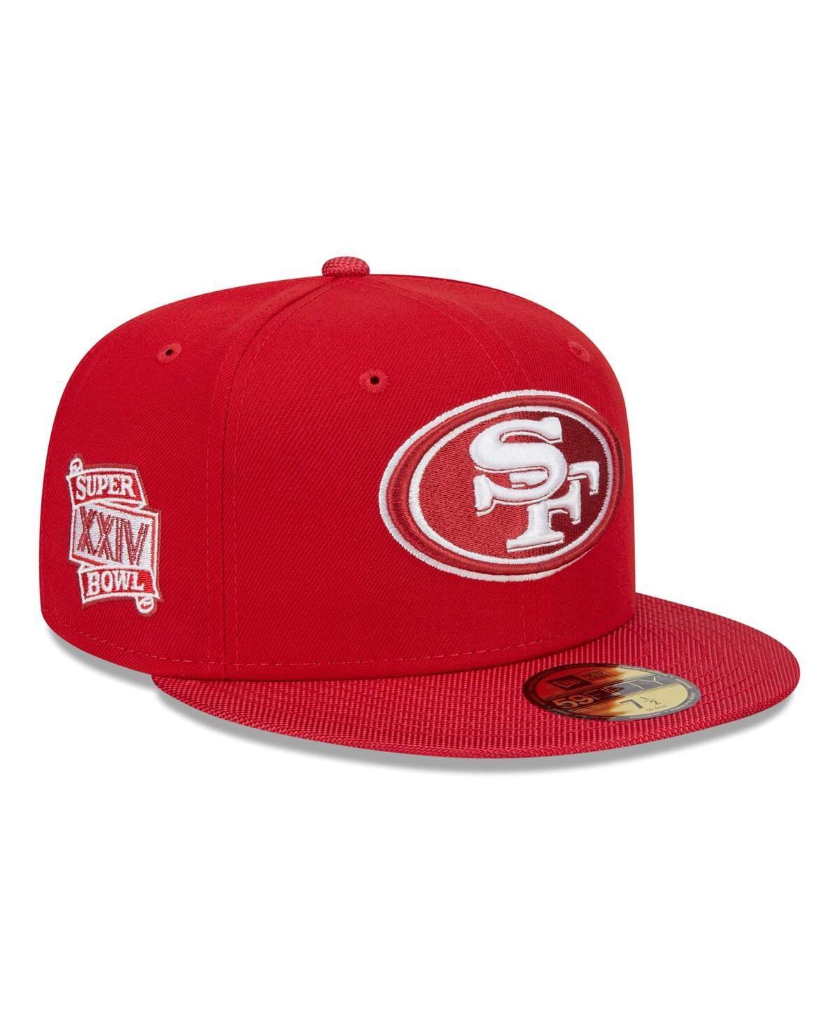 Mens New Era Scarlet San Francisco 49ers Active Ballistic 59FIFTY Fitted Hat Product Image