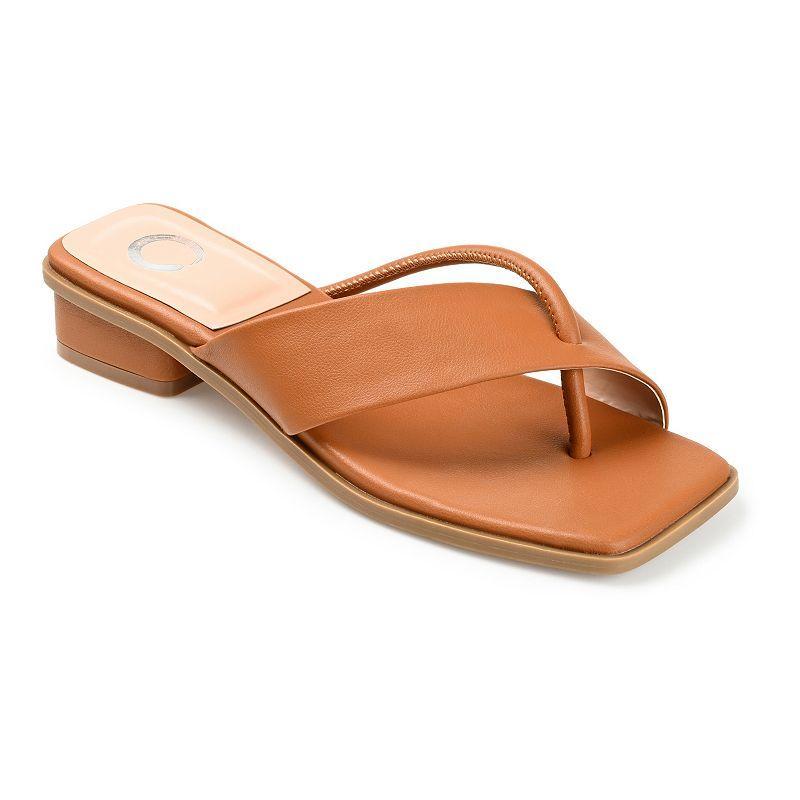 Journee Collection Mina Tru Comfort Foam Womens Heeled Thong Sandals Product Image