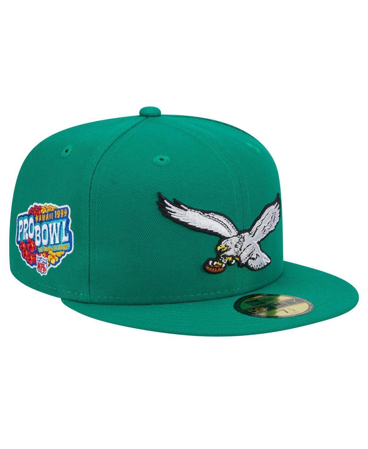 Mens New Era Kelly Green Philadelphia Eagles Historic Side Patch 59FIFTY Fitted Hat Product Image