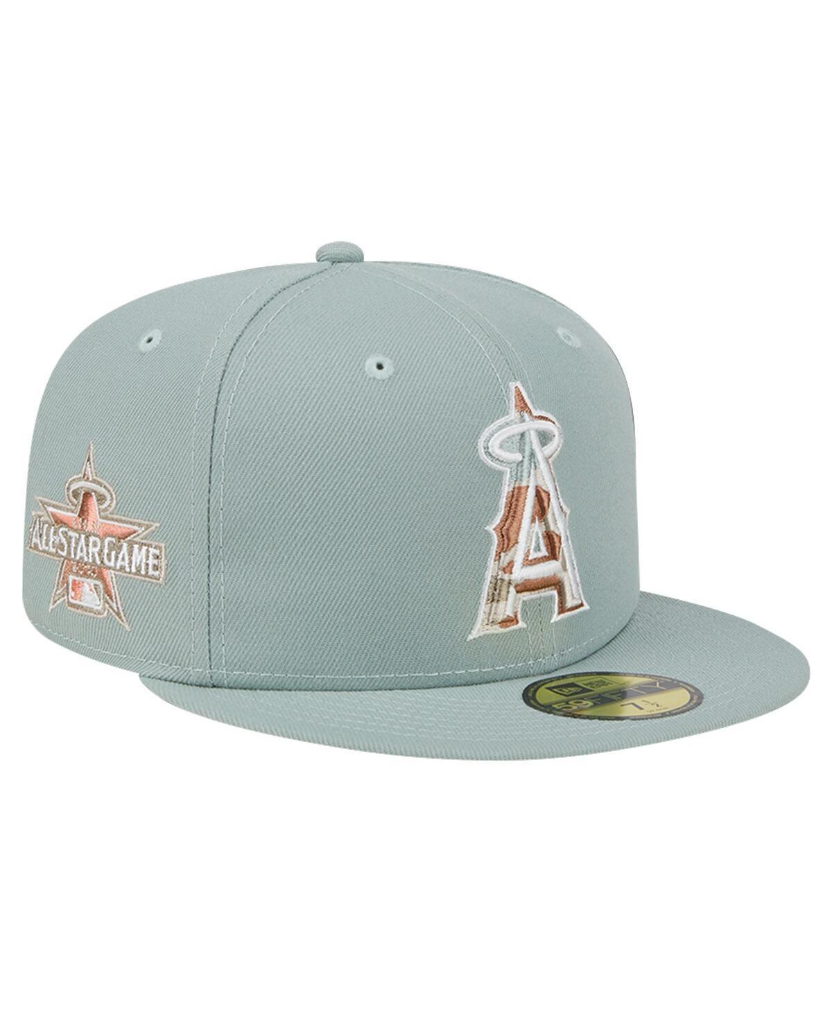 Mens New Era Los Angeles Angels Spring Forest 59FIFTY Fitted Hat Product Image