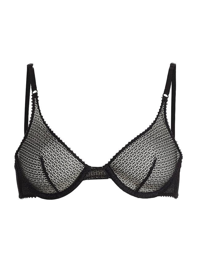 Womens Crochet Lace Demi Bra Product Image