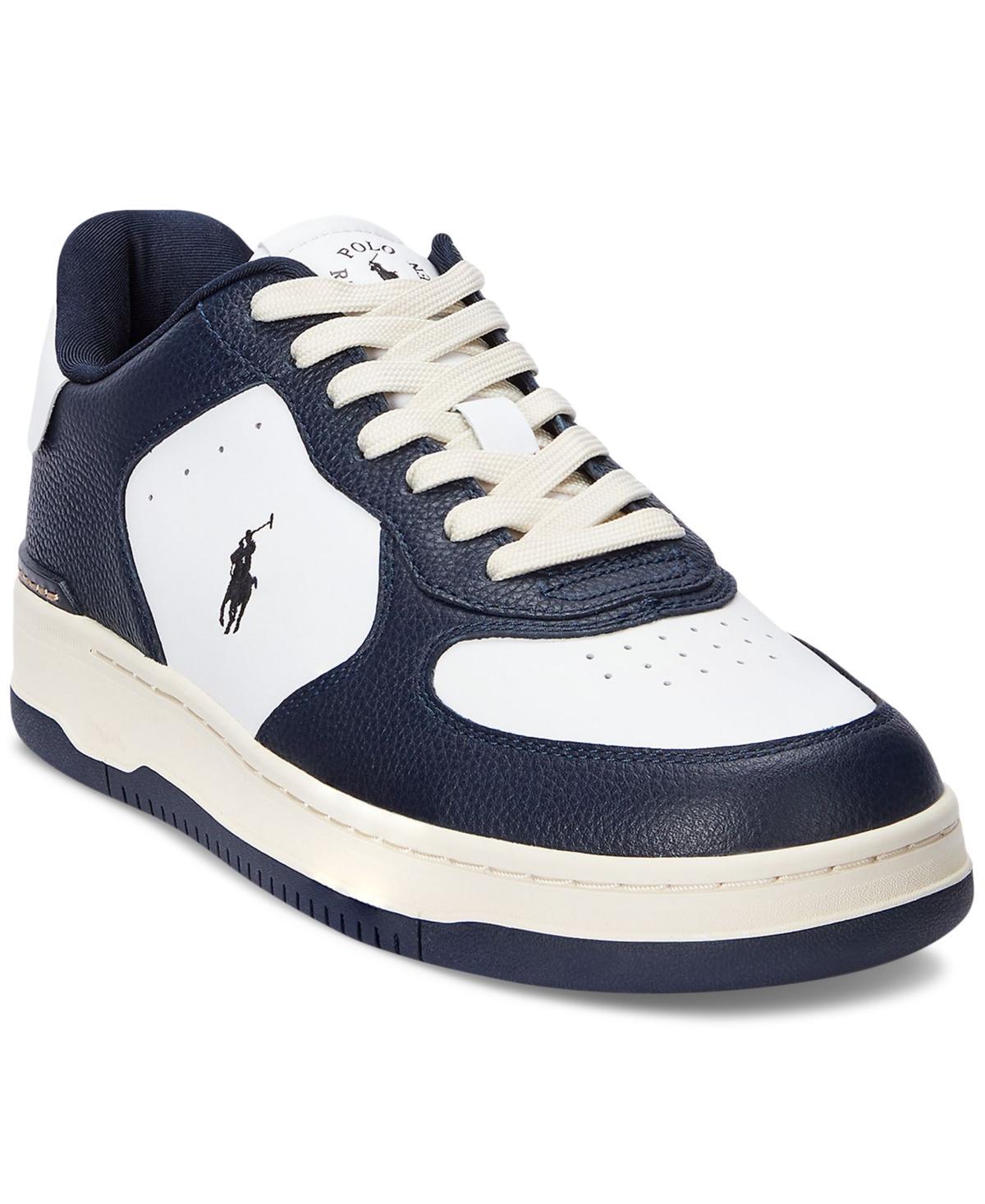 Polo Ralph Lauren Mens Masters Court Lace-Up Sneakers - AVIATOR NAVY Product Image