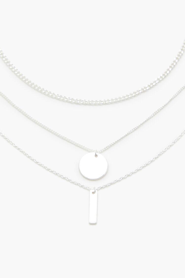 Pendant Curb Chain Necklace Set | Forever 21 Product Image