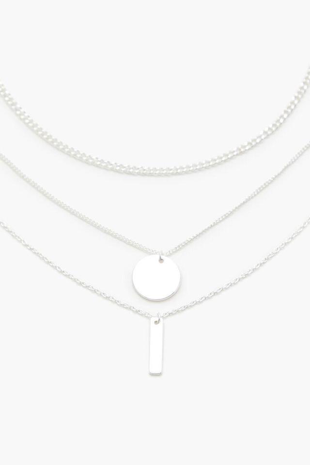 Pendant Curb Chain Necklace Set | Forever 21 Product Image