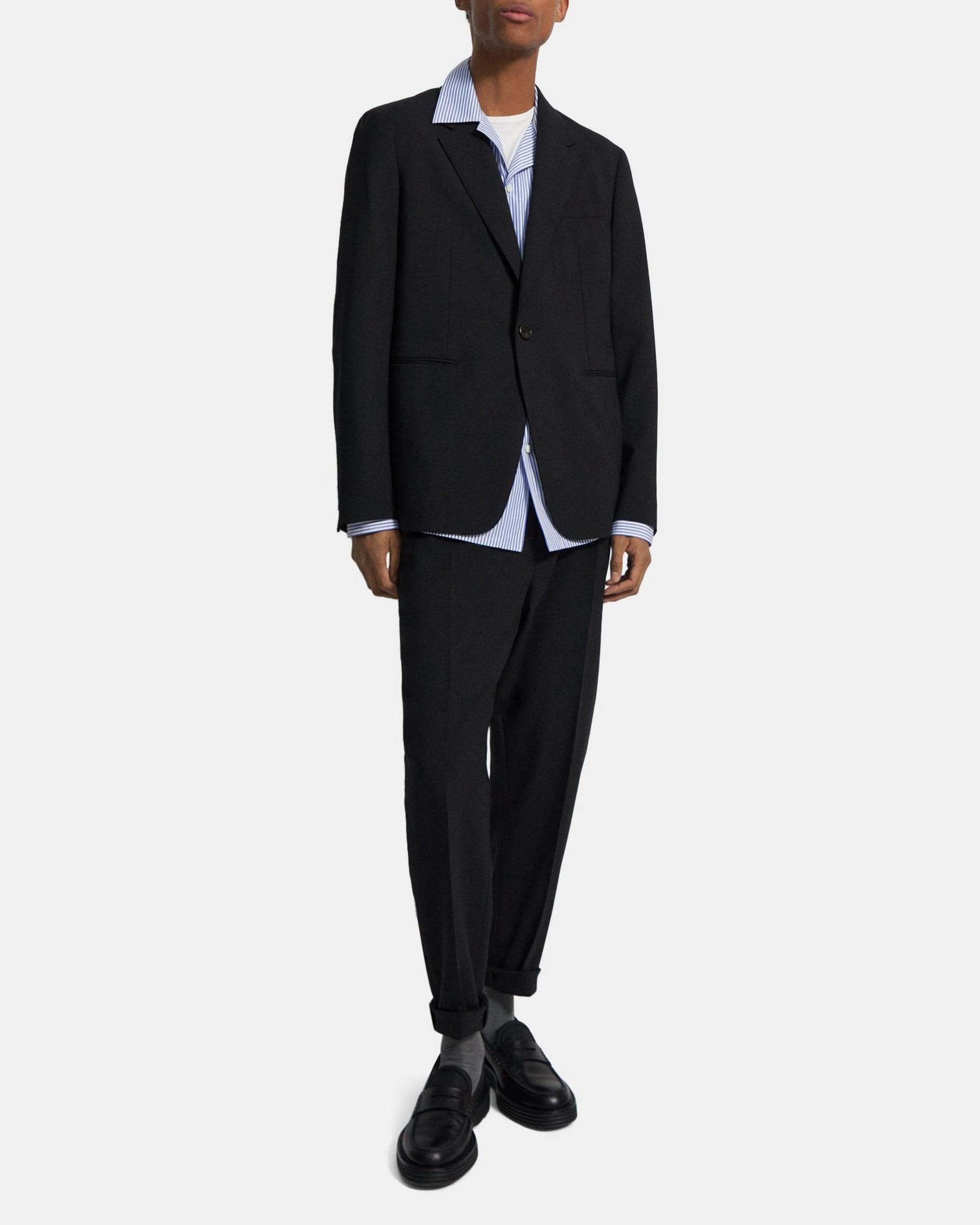 Wool Gabardine Tailored Blazer Product Image