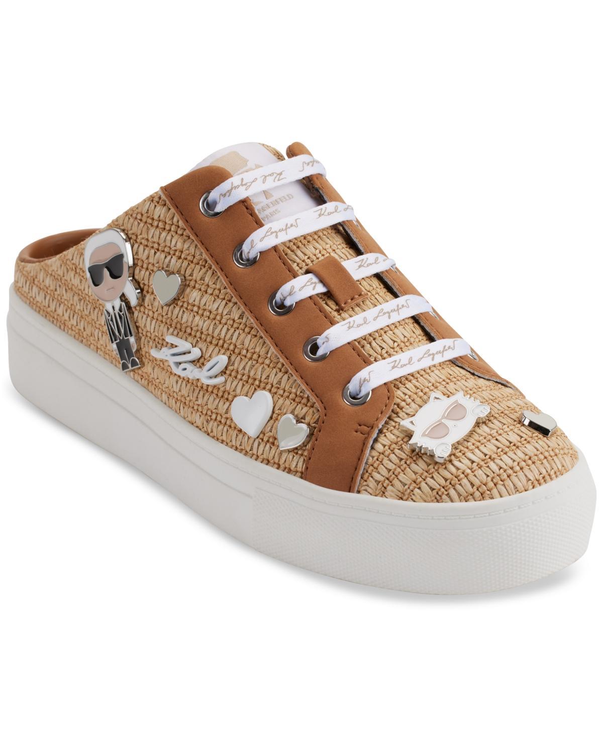 Karl Lagerfeld Paris Womens Cambria Embellished Slip-On Sneakers Product Image