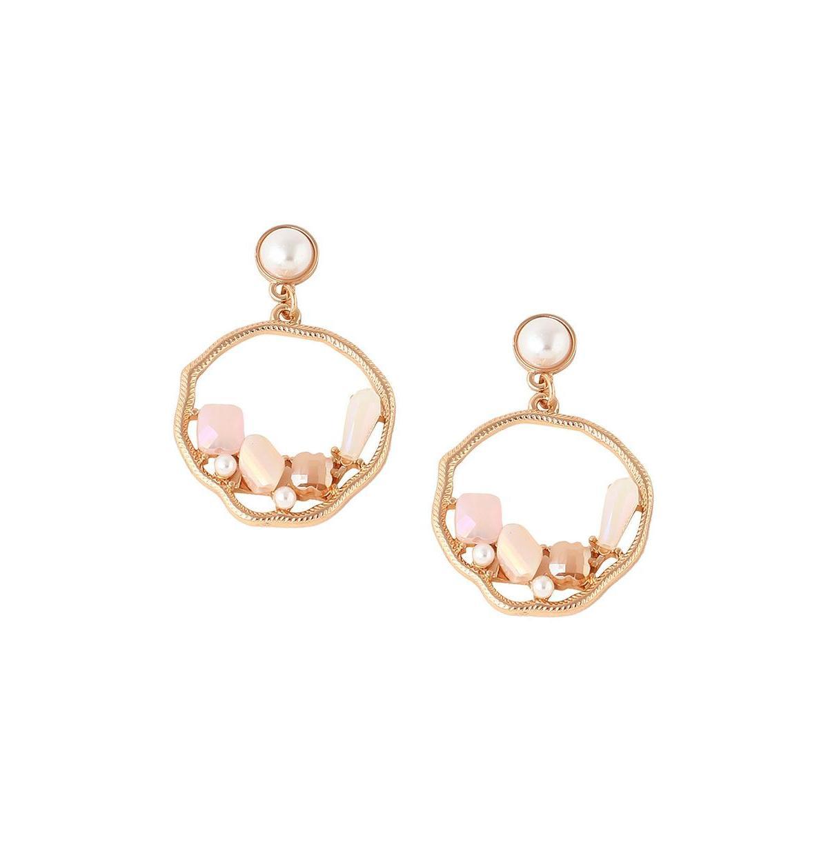 Sohi Womens Circular Drop Earrings Product Image