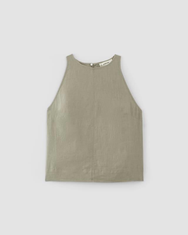 The Linen High-Neck Tank Product Image