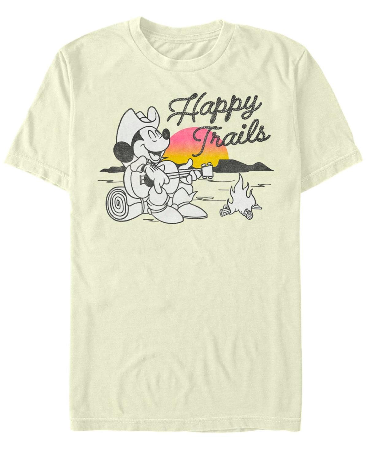 Fifth Sun Mens Mickey Classic Happy Trails Short Sleeves T-shirt Product Image