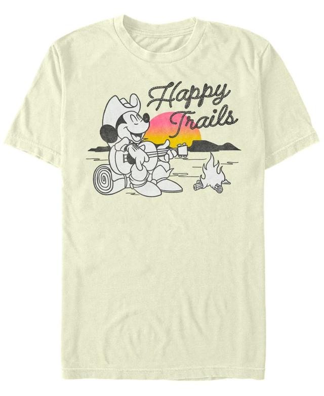 Fifth Sun Mens Mickey Classic Happy Trails Short Sleeves T-shirt Product Image