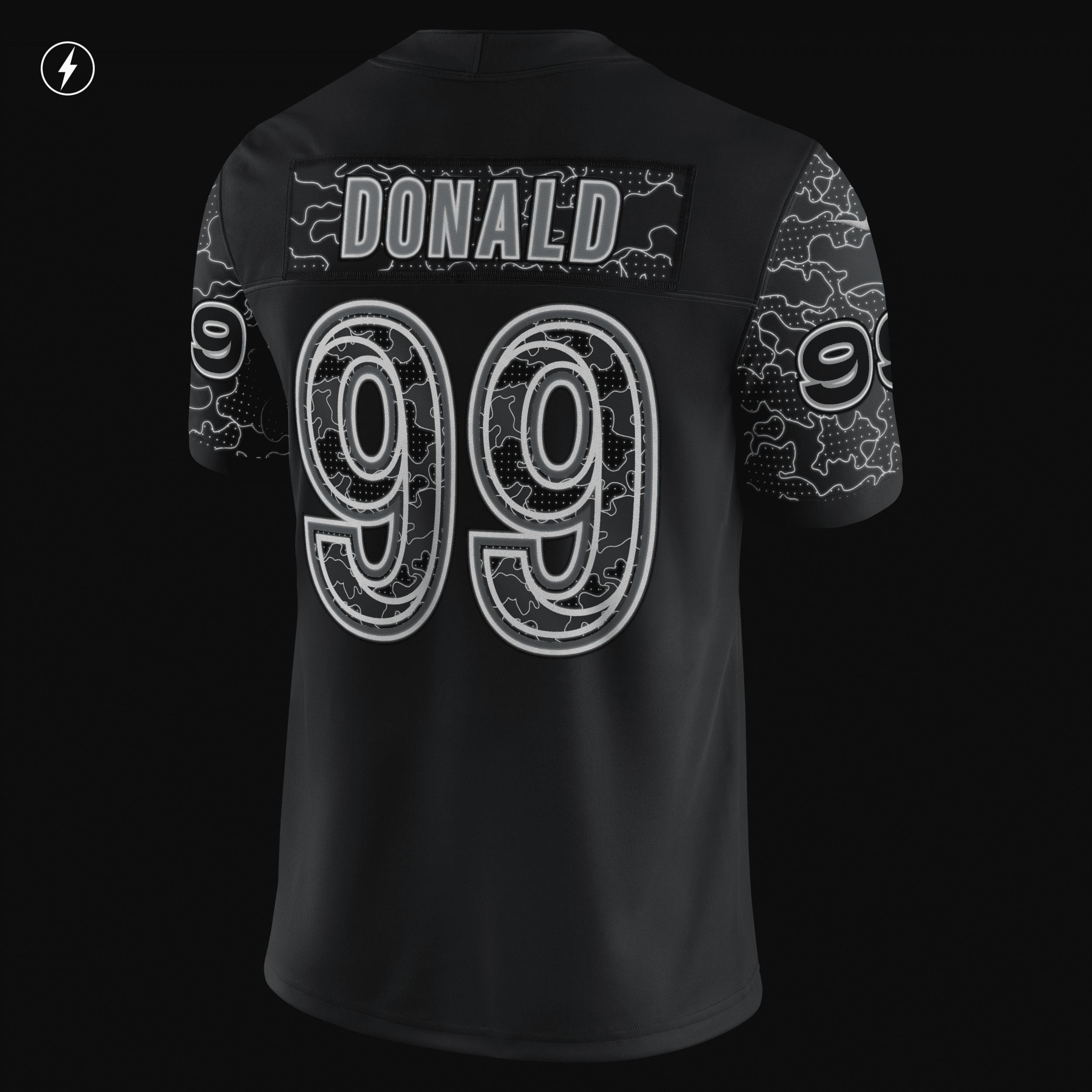 Mens Nike Aaron Donald Los Angeles Rams RFLCTV Limited Jersey Product Image