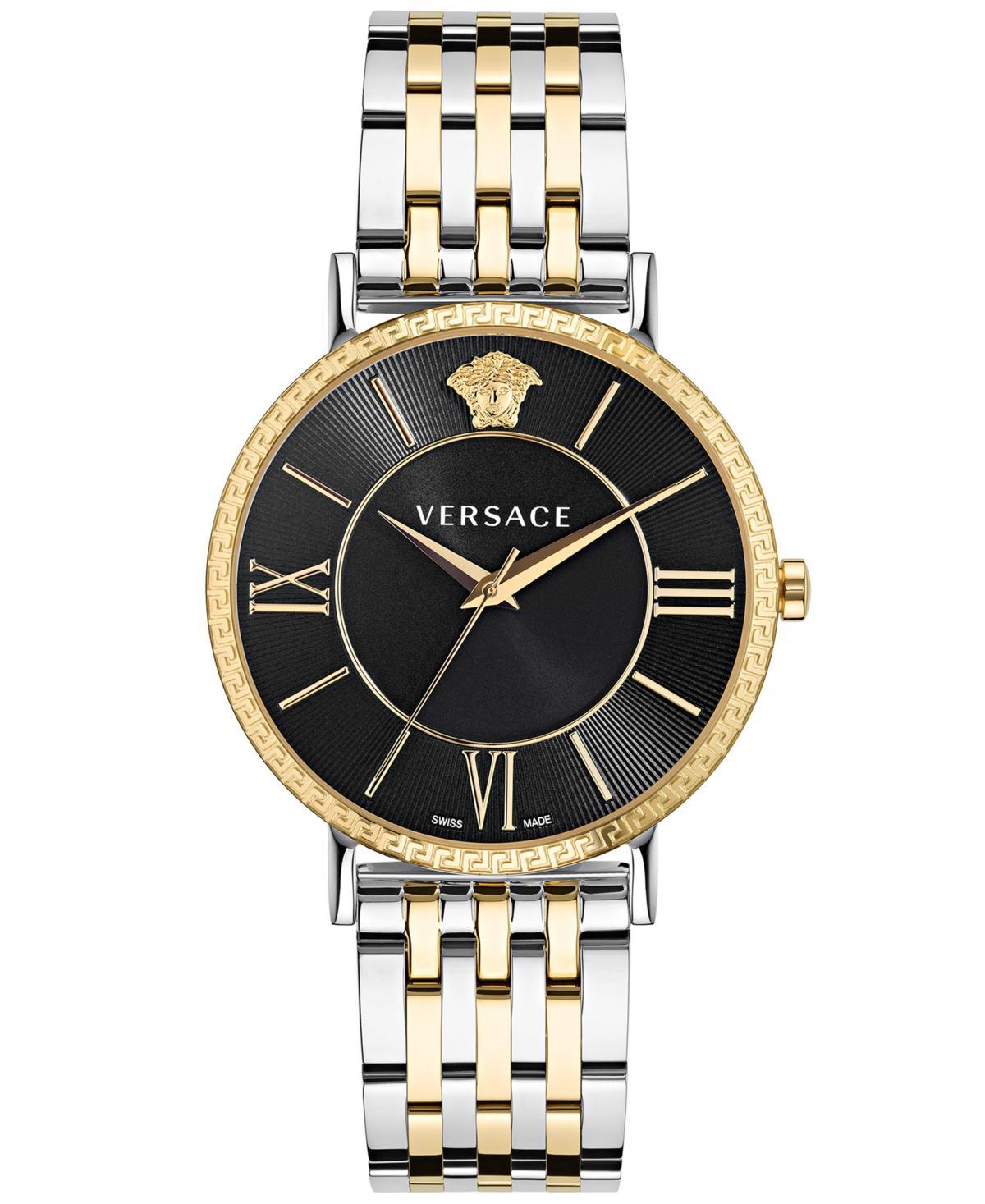 Mens V-Eternal Two-Tone Stainless Steel & Guilloch Dial Bracelet Watch/42MM Product Image