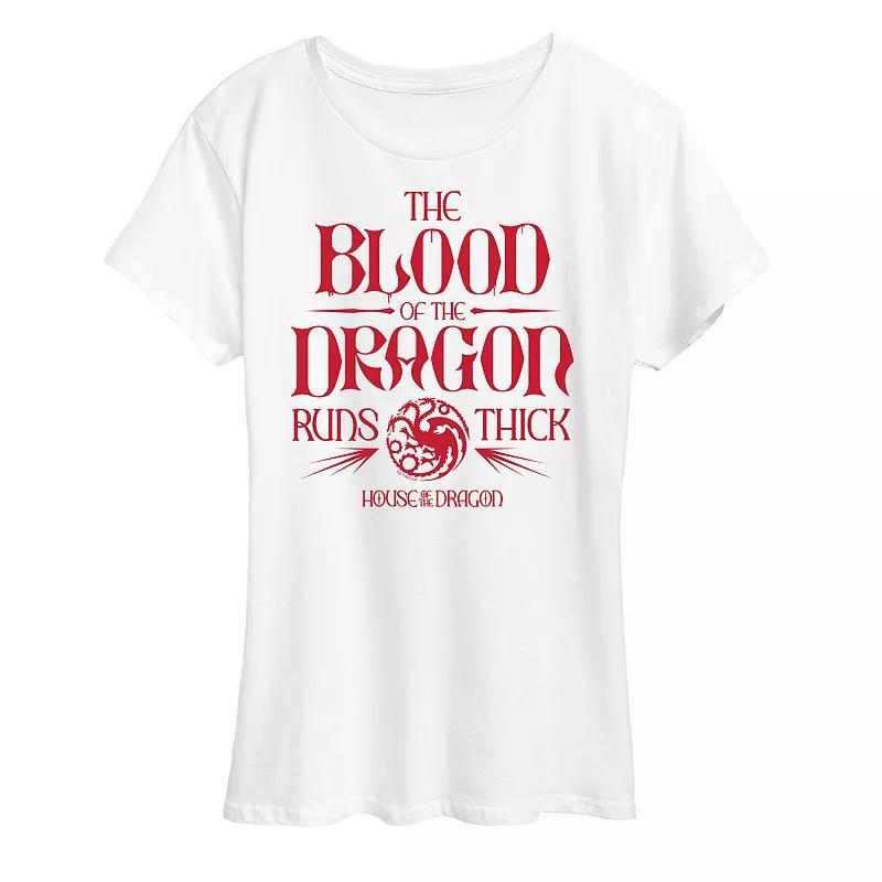 Womens House of the Dragon Blood Of A Dragon Graphic Tee Product Image