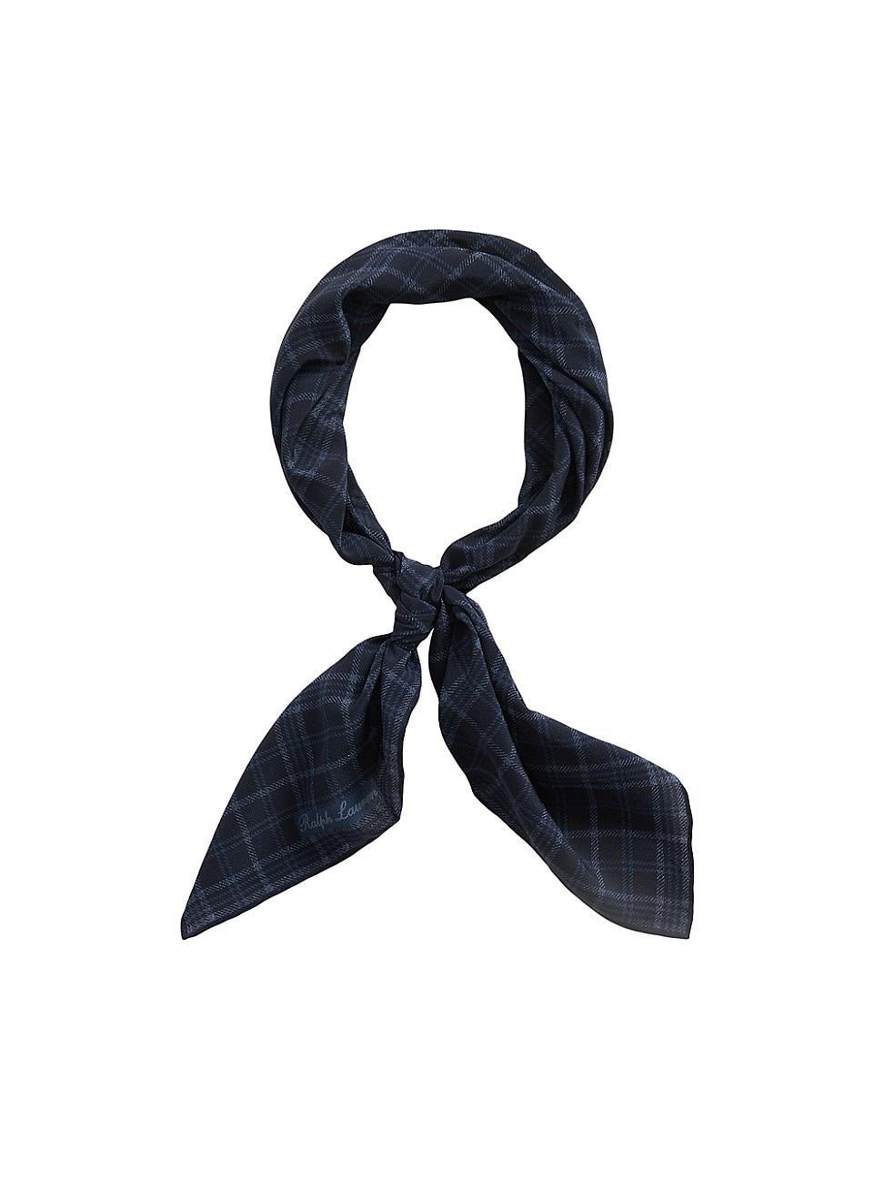 Mens Plaid Silk Neckerchief Product Image