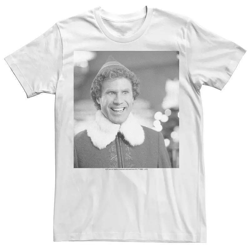 Mens Elf Buddy Black Laughing Photo Graphic Tee Product Image