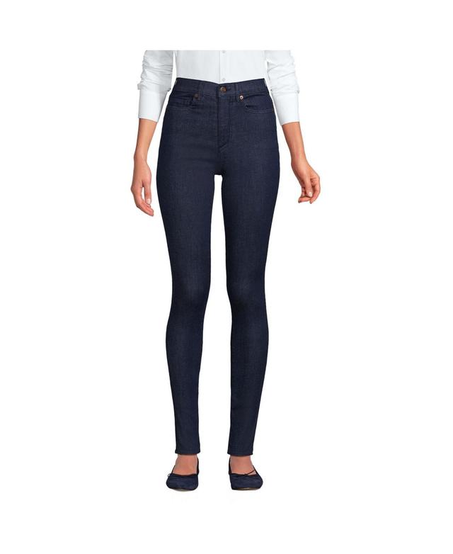 Lands End Womens High Rise Stretch Denim Skinny Jeans Product Image