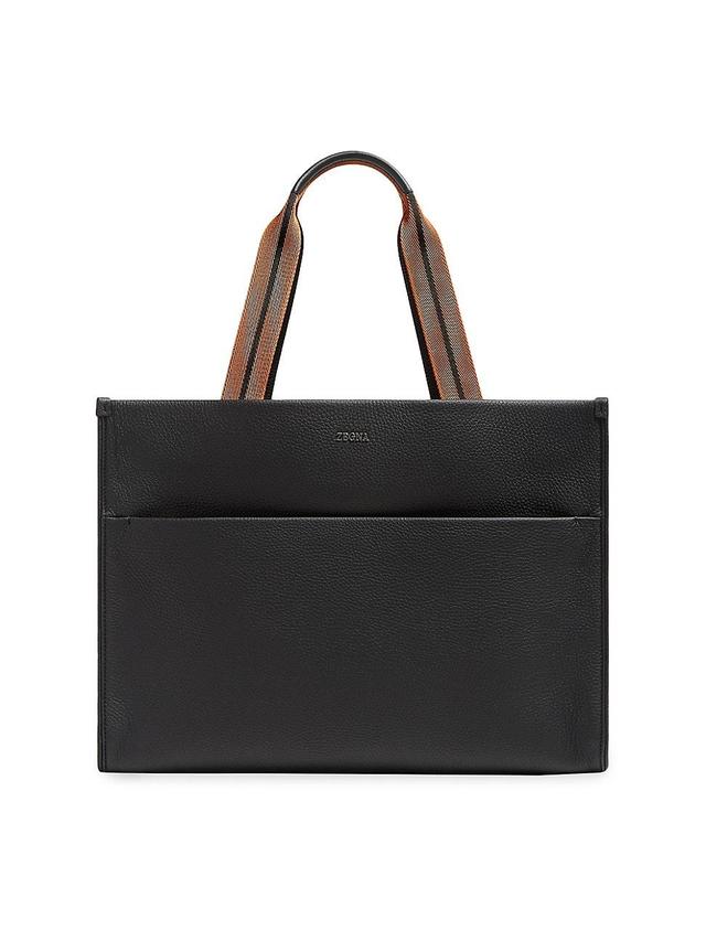 Mens Deerskin Tote Bag E/W Product Image