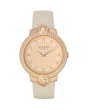 Versus Versace Womens Mouffetard Two Hand Gold-Tone Stainless Steel Watch 38mm - Gold Product Image