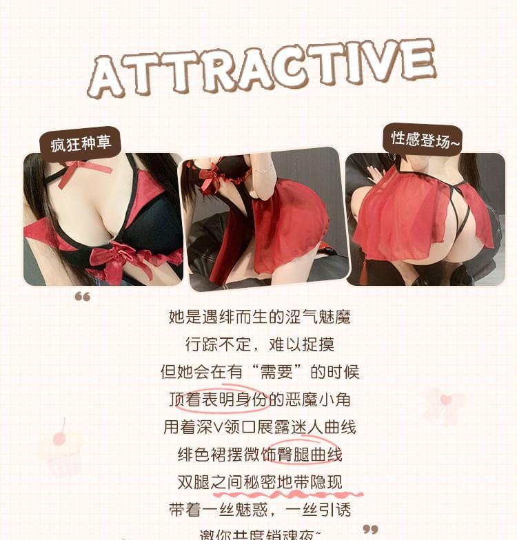 Devil Lingerie Costume Set Product Image