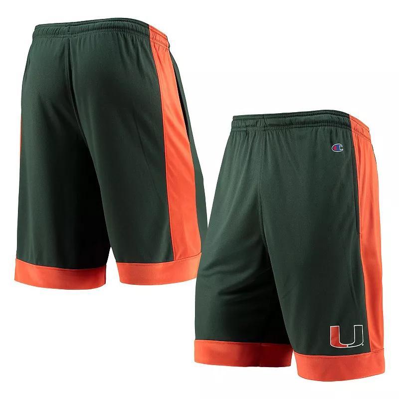 Mens Green Miami Hurricanes Outline Shorts Product Image