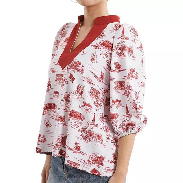 Womens Smith & Quinn Crimson Alabama Crimson Tide Tailgate Collection Eliza Top Product Image