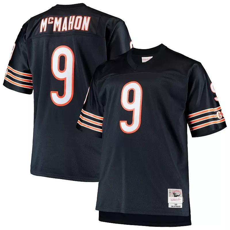 Mens Mitchell & Ness Jim McMahon Navy Chicago Bears Big & Tall 1985 Retired Player Replica Jersey - Navy Product Image