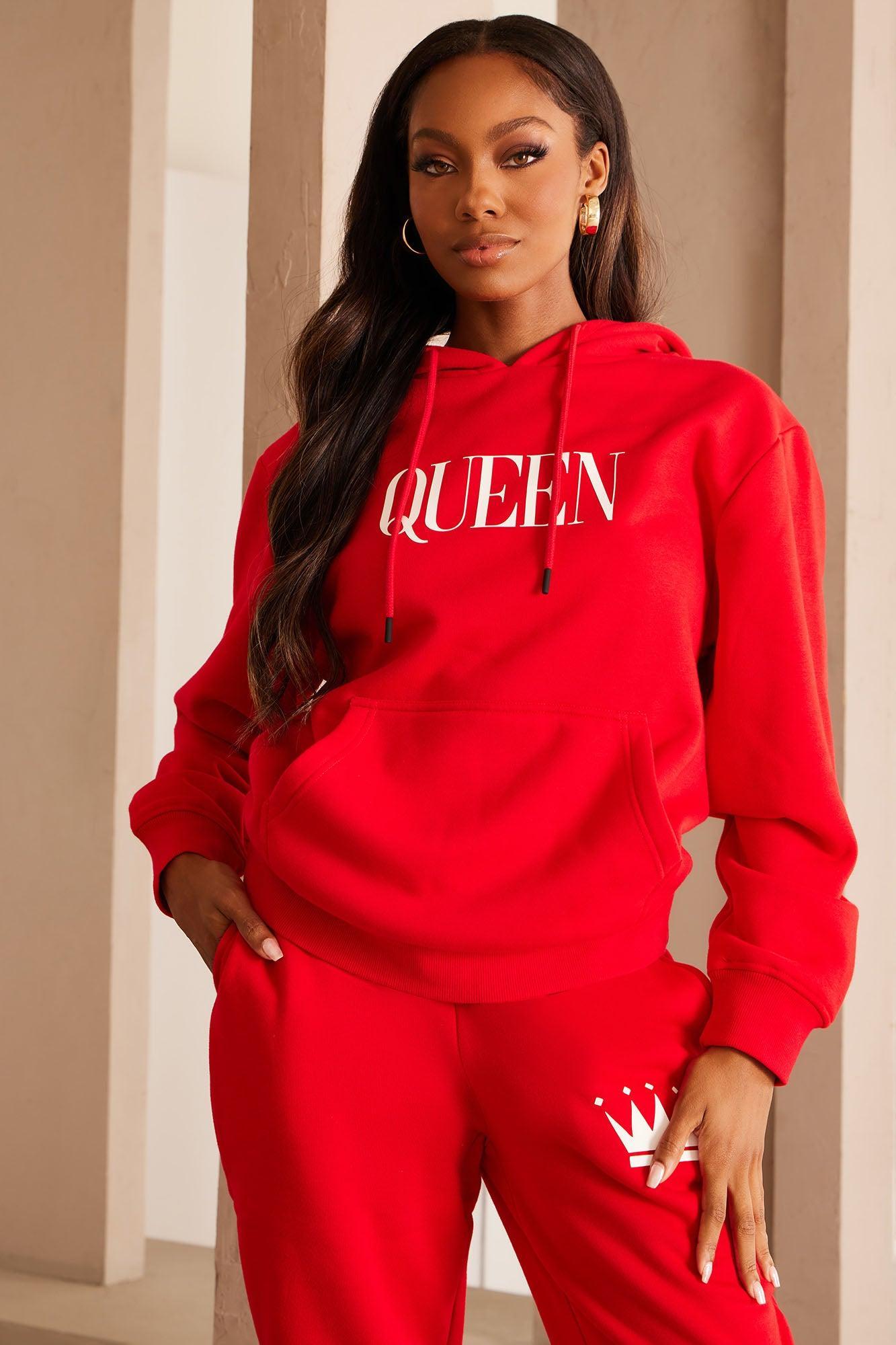 Family Goals Women's Queen Hoodie - Red product image