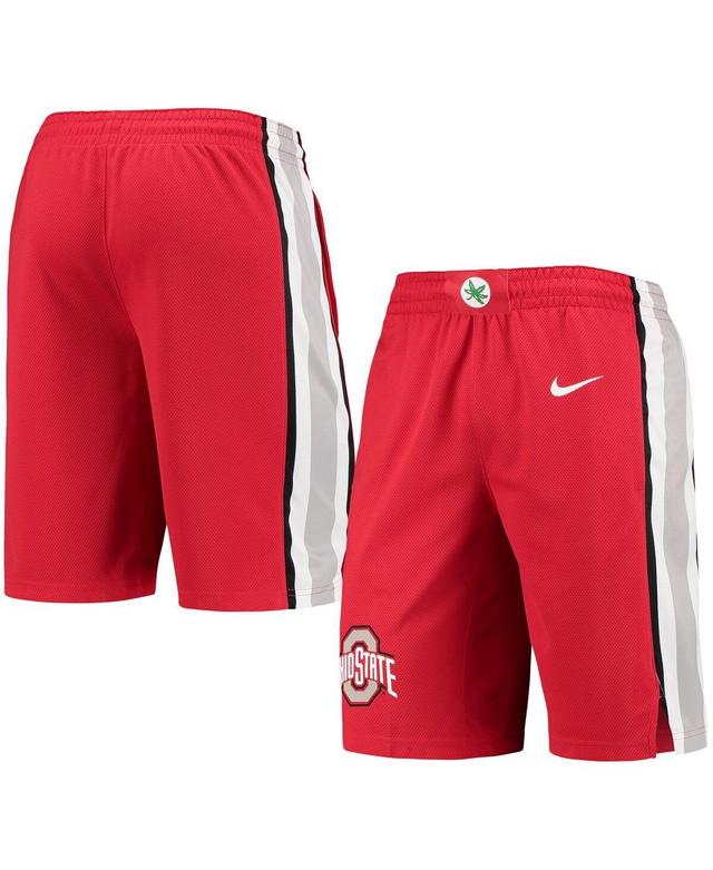 Mens Nike Scarlet Ohio State Buckeyes Replica Performance Basketball Shorts Product Image