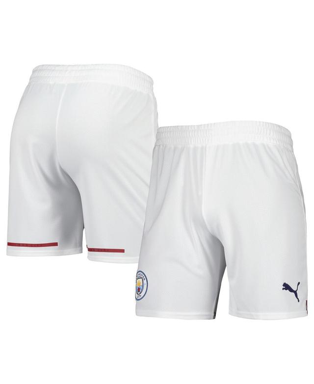 Mens Puma White Manchester City Replica DryCELL Shorts Product Image