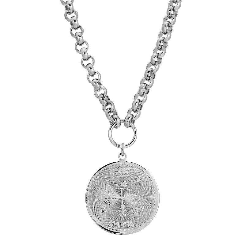 1928 Round Sagitarius Pendant Necklace, Womens, October Product Image