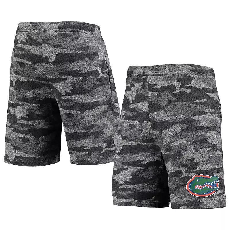 Mens Concepts Sport Charcoal/Gray Florida Gators Camo Backup Terry Jam Lounge Shorts Product Image