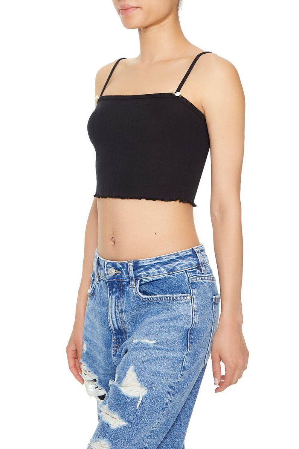 Rosette Lettuce-Edge Cropped Cami | Forever 21 Product Image