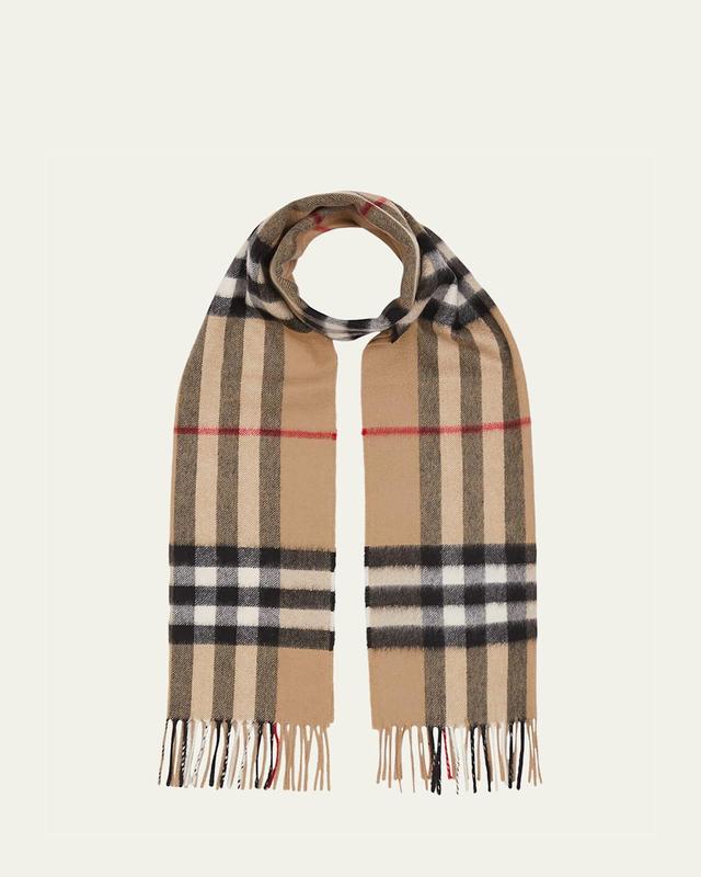 Mens The Classic Giant Check Cashmere Scarf Product Image