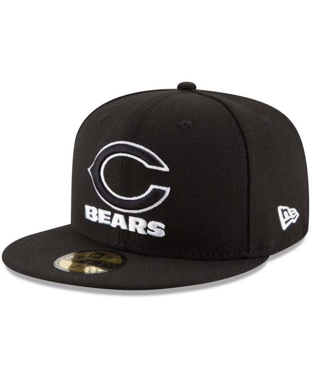 Mens Black Chicago Bears B-Dub 59FIFTY Fitted Hat Product Image