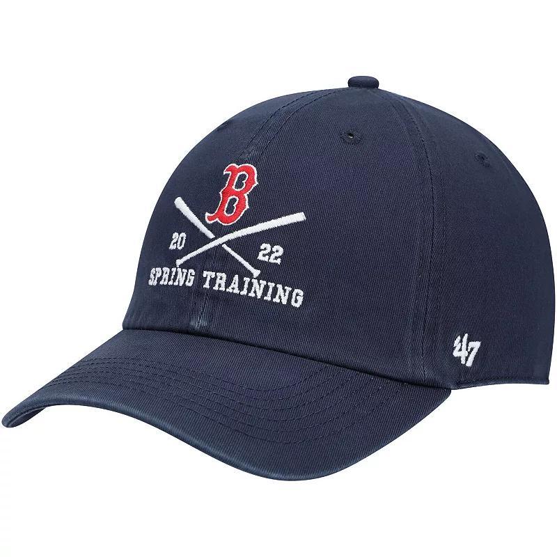 Mens 47 Boston Red Sox 2022 MLB Spring Training Cross Bone Clean Up Adjustable Hat, Blue Product Image