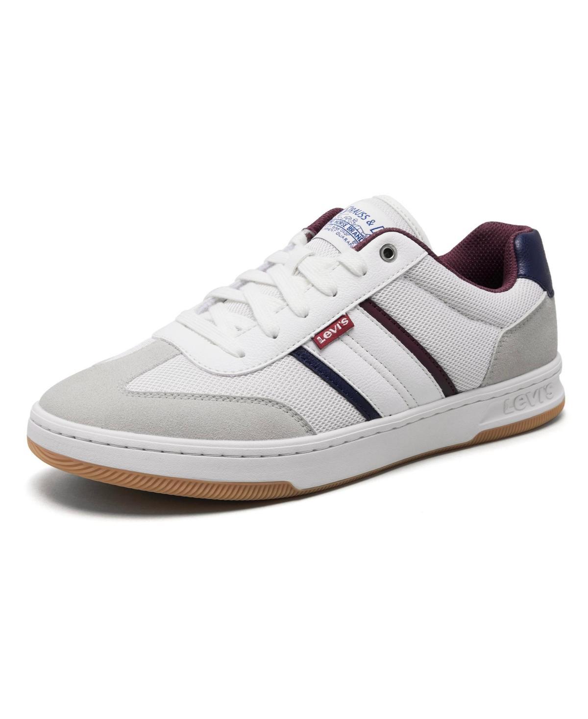 Levis Zane Mens Sneakers White Navy Red Product Image